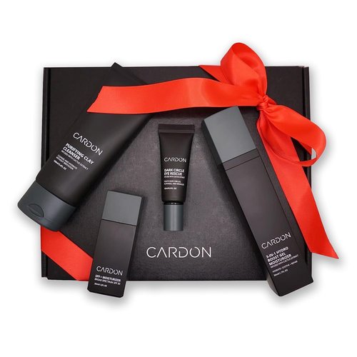 Cardon Men's Skincare Gift Set - Anti-Aging Cactus-Based Routine for All Skin Types | 4-Piece Set
