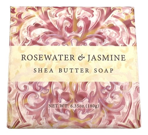Greenwich Bay Rosewater Jasmine Beauty Gift Set - Luxurious Body Butter, Spa Soap & Dusting Powder