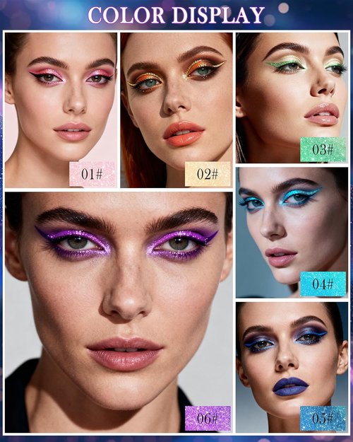 Skiennix Multichrome Gel Eyeliner - Waterproof Pink Shifting Glitter Pencil for Stunning Eye Looks | 01
