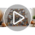 Halloween Ghost Throw Blanket - Boo-Cute Ghost on Gray, Cozy Plush 50 x 60 Inches