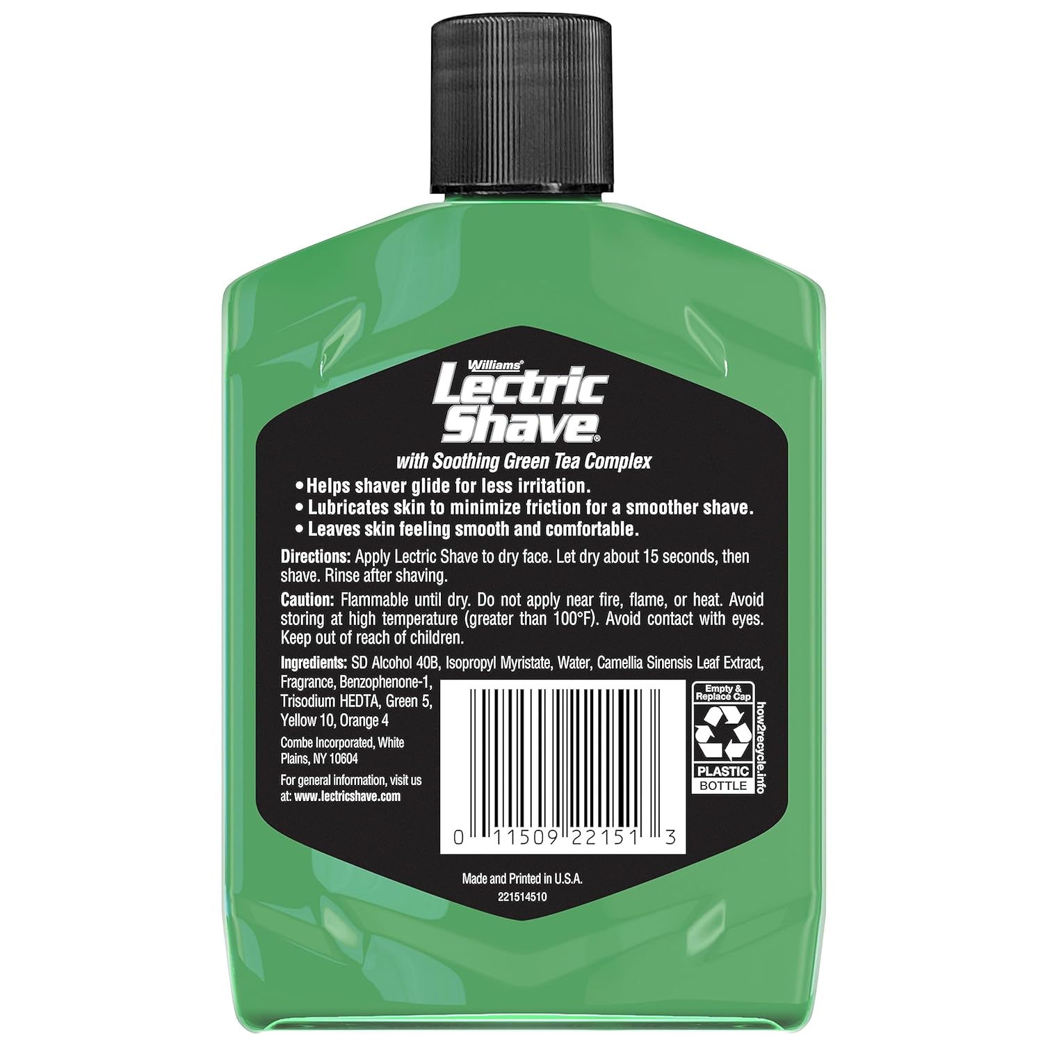 Williams Lectric Shave Electric Razor Pre-Shave Lotion - 7 Ounce for Smooth Shaving