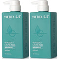 MEDIX 5.5 Glycolic Acid Exfoliating Body Wash Gel - KP Bump Eraser & Anti-Aging Cleanser | 2-Pack