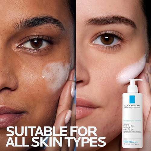 La Roche-Posay Toleriane Hydrating Face Cleanser - Gentle Daily Wash With Niacinamide & Ceramides For Sensitive Skin