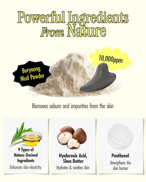 BRMUD Relief Mud Gua Sha Mud Bar Soap - Mud Mask Massager Cleansing Bar for Face and Body - V Line Lifting, Sebum Cleansing, Moisturizing - Shea Butter, Panthenol, Jojoba Seed Oil, 2.99 oz.