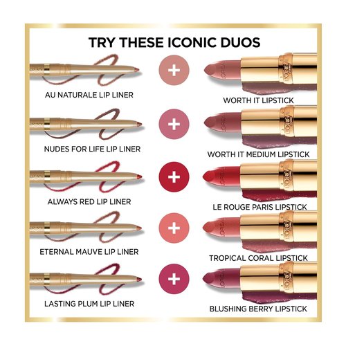 L'Oreal Paris Colour Riche Satin Lipstick - Creamy Hydration with Argan Oil & Vitamin E | Ballerina Shoes, 1 Count