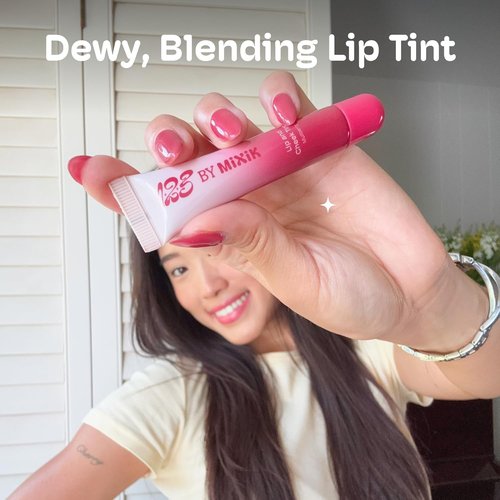 MIXIK Cheeky Blush Tint & Lip Stain - Multi-Use Vegan Makeup with Squalane & Hyaluronate | 0.3 fl oz (Dragonfruit)