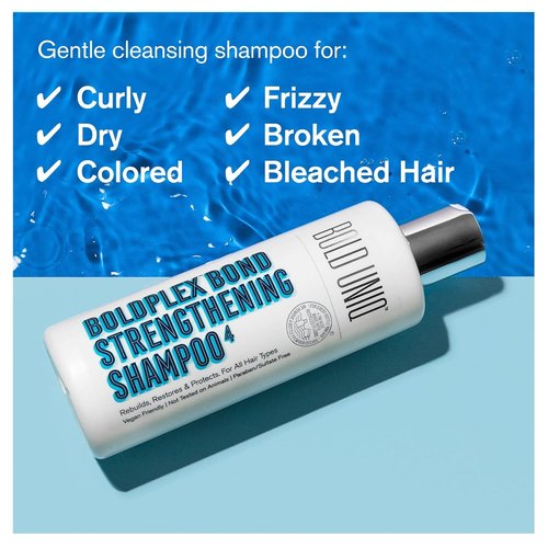 BoldPlex 4 Bond Strengthening Protein Shampoo - Hydrating Formula for Dry, Curly, and Damaged Hair | Vegan & Cruelty-Free