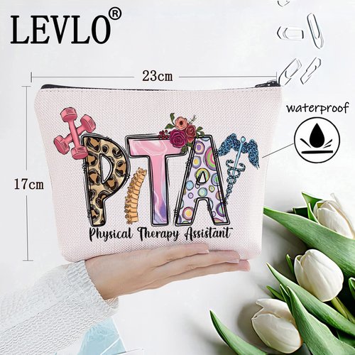 LEVLO Physical Therapy Assistant Travel Pouch Bag - PTA Student Graduation Gift