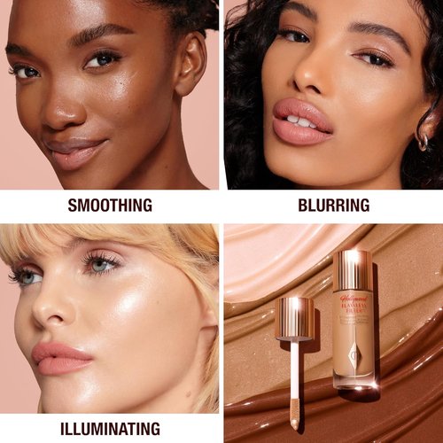Charlotte Tilbury Hollywood Flawless Filter - Multi-Use Makeup Primer & Illuminating Highlighter - Smooths, Blurs, Sheer Coverage