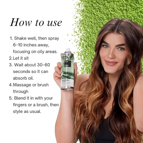 IGK DIRECT FLIGHT Matcha Dry Shampoo - Lightly Cleanses & Refreshes Hair | No White Residue | 6.3 Oz
