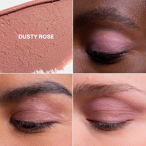 ATTITUDE Oceanly Eyeshadow - EWG Verified Matte Cream in Dusty Rose | Vegan & Plastic-Free, 0.16 Fl Oz