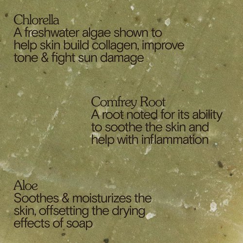Bathing Culture, Natural Organic Soap Bar for Body, Exfoliating Bar Soap, Infused with Chlorella, Comfrey Root & Aloe, Natural, Biodegradable, Vegan Personal Care, 4.58 oz, 127 g
