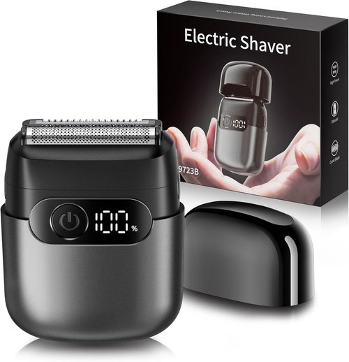 Skiennix Electric Razor - Foil Shaver & Beard Trimmer | IPX7 Waterproof, Fast Charge, Charcoal Black