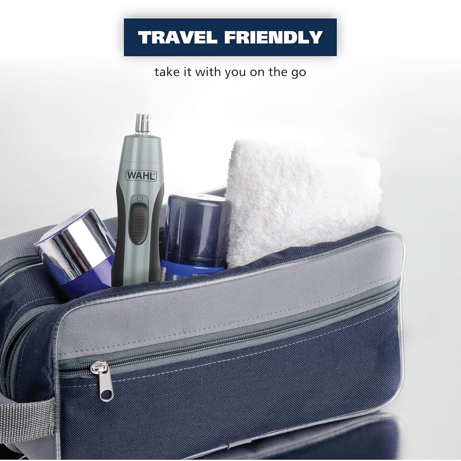 Wahl Precision Ear and Nose Hair Trimmer - Battery Operated, Hygienic Rinseable Blade, Travel-Friendly | Model 3026462