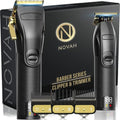 Novah® Professional Hair Clippers - Cordless Barber Clipper Set for Men's Haircuts | Gold Finish