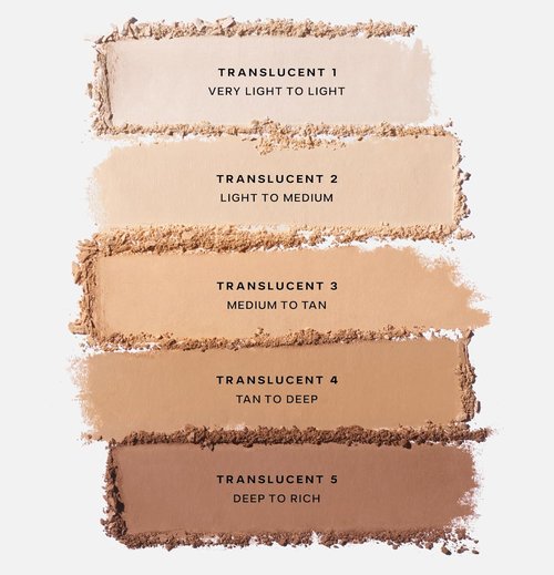 Saie Slip Tint Baked Setting Powder - Translucent Face Makeup for Natural Radiance - Light to Medium (0.24 oz)