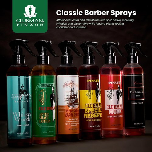 Clubman Reserve After Shave Spray | Whiskey Woods Scent for Men - Long-Lasting Fragrance, 16 fl oz