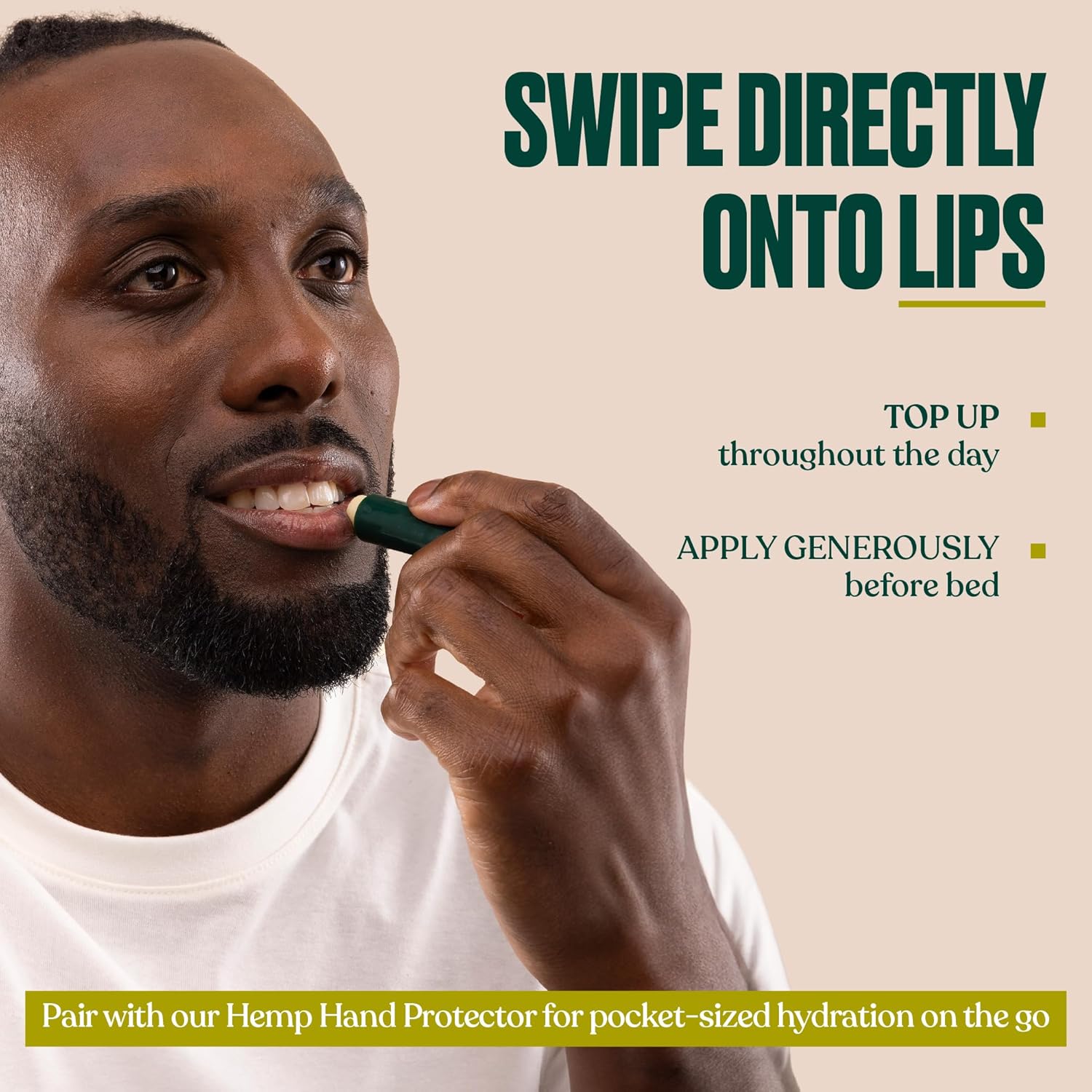 The Body Shop Hemp Lip Care - Heavy Duty Moisturization | 0.14 Oz, Green