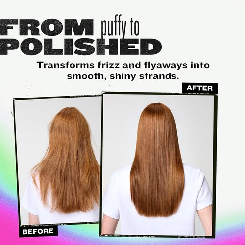 TIGI Bed Head Straighten Out Anti-Frizz Serum - Smooth & Shine Styling Serum for All Hair Types