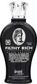 Devoted Creations Filthy Rich - Luxurious Dark Bronzing Formula with Anti-Orange Technology and High Levels of DHA, Natural, & Cosmetic Bronzers for Immediate Color 12.25 oz.