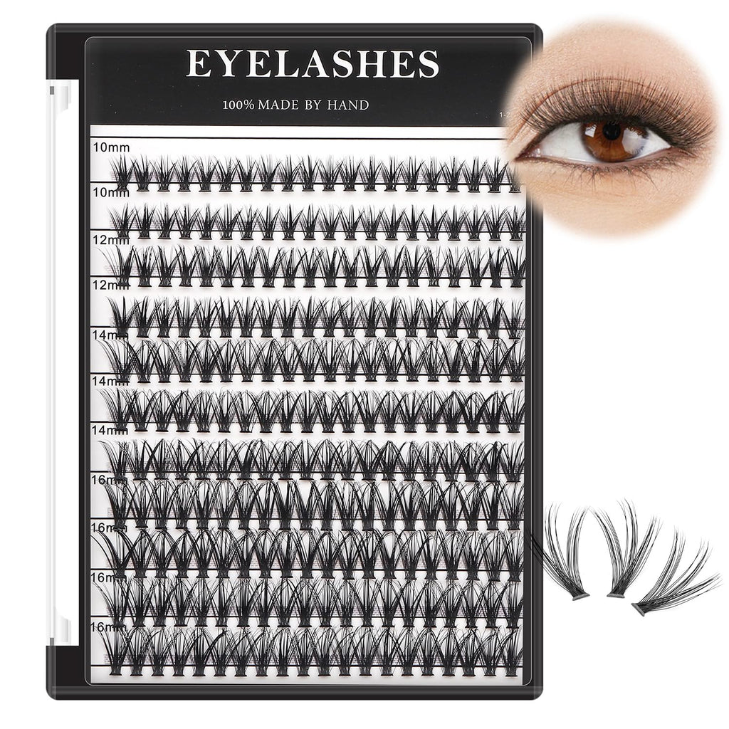 →VAYATOR Large Tray 220 Cluster/Box Eyelashes 0.07 Thickness Eyelashes Individual Eyelash False Eyelashes Extension Eyelash 10D/20D/40D/50D Eyelash (20RR-8-10-12-14mm Mixed）