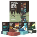 Every Man Jack Cold Processed Mens Bar Soap Variety Gift Set - Invigorating Winter Scents - Deeply Cleans, Hydrates with Naturally Derived Ingredients - 5 ounce (pack of 4)