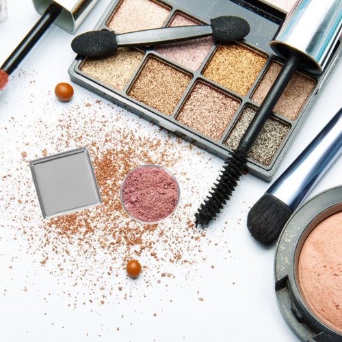 Beatifufu 30pcs Empty Metal Round and Square Pans for Eyeshadow and Makeup Palettes Empty Eyeshadow Containers and Accessories for DIY Makeup Projects
