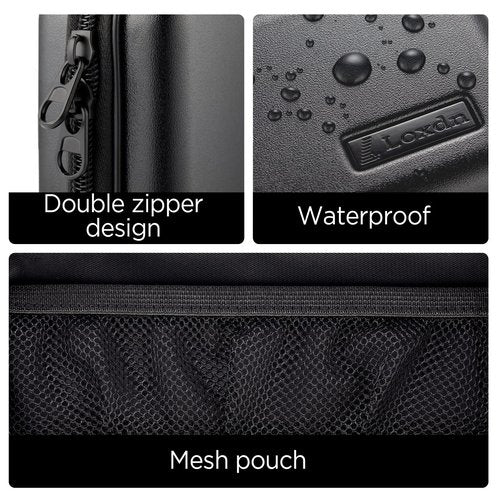 Loxdn EVA Hard Case for Meridian/MANSPOT Shaver Groin & Body Hair Trimmer - Men's Grooming Organizer Storage Bag for Electric Razor and Accessories - Case Only (Green)
