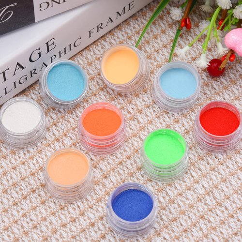 Duufin 54 Colors Nail Pigment Powder Colorful Luminous Iridescent Glitter Pearlescent High-Gloss Halo Powder Pigment for Nails Art, Body and Crafts