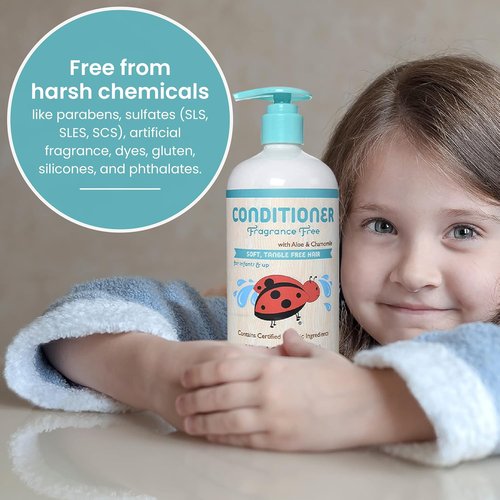 Little Twig Hair Conditioner - Natural Plant-Derived Formula with Essential Oils | Fragrance-Free, 17 fl oz