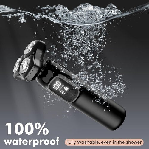 Flynth Electric Razor for Men - 3-in-1 Cordless Shaver with IPX7 Waterproof Design | Fast Charging Grooming Set