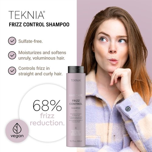 LAKMÉ Teknia Frizz Control Shampoo - Anti-Frizz Solution for Curly Hair | 300ml