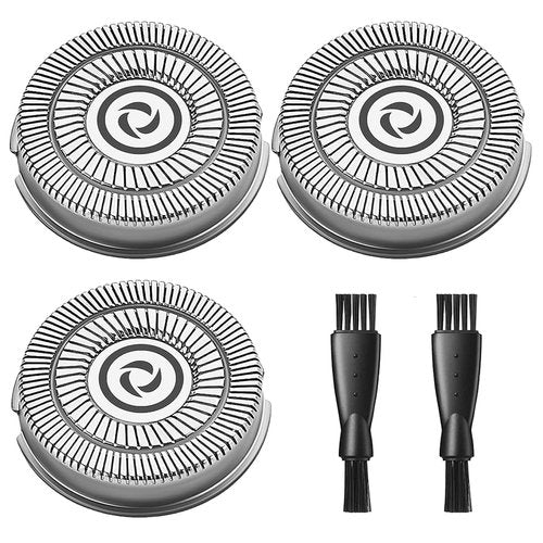 RMS8101 Blades for Men's Electric Shaver RMS7109, 3PCS RMS8101 Replacement Blades, 2 Cleaning Brush