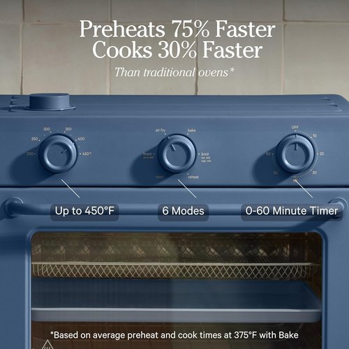 Our Place Large Wonder Oven - 6-in-1 Stainless Steel Air Fryer Toaster Oven Combo | 31.7 QT Capacity - Toast, Roast, Bake, Reheat, Broil & Steam | Spice