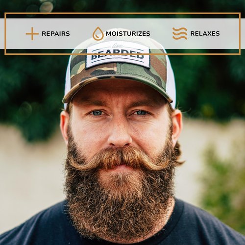 Live Bearded Beard Oil and Butter Grooming Kit - Made in the USA - All-Natural Ingredients with Shea, Argan, Jojoba - Growth Support | Executive Scent - Cedar, Vanilla