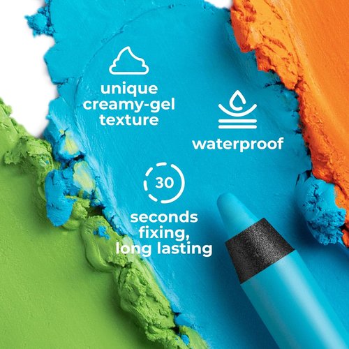 Lamel OhMy Color Gel Eyeliner Pencil - Waterproof & Long-Lasting - Vibrant Blue, Highly Pigmented