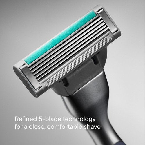 Harry's-PLUS Razor for Men - Premium Handle with Advanced Pivoting System - Shaving Kit in Clay