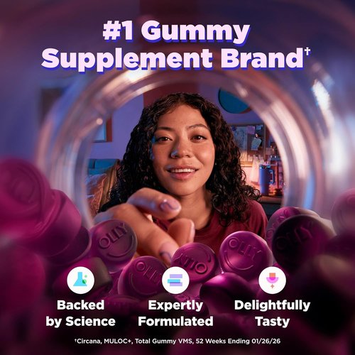 OLLY Extra Strength Sleep Gummies - 5 mg Melatonin & L-Theanine, Blackberry Flavor - 90 Count