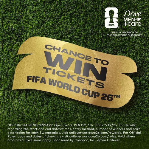 DOVE MEN + CARE - Limited Edition FIFA Body & Face Wash For Men Mixed Pack for Hydrated & Soft Skin 3 Count