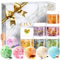 Mothers Day Gifts for Women - 15 Pcs Luxury Spa Gift Set Bath and Body Gift Set for Mom & Dad | Perfect Valentines Day, Christmas, Birthday Gifts with 6 x 150g Bath Salt & 6 x 100g Bath Bomb for Women