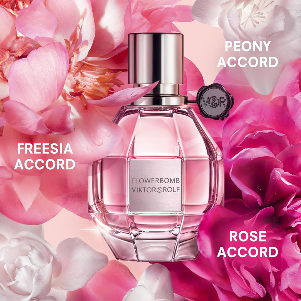 Viktor&Rolf - Flowerbomb Eau de Parfum - Women's Floral & Woody Perfume - Notes of Rose, Peony & Patchouli