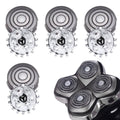 4pcs Shaver Replacement Blades for Skull Shaver Pitbull Boron PRO,Triple-ring Shaver Replacement Heads Compatible with Skull Shaver Pitbull Gold/Silver/Platinum/Diamond Pro Shaver and Palm Shaver