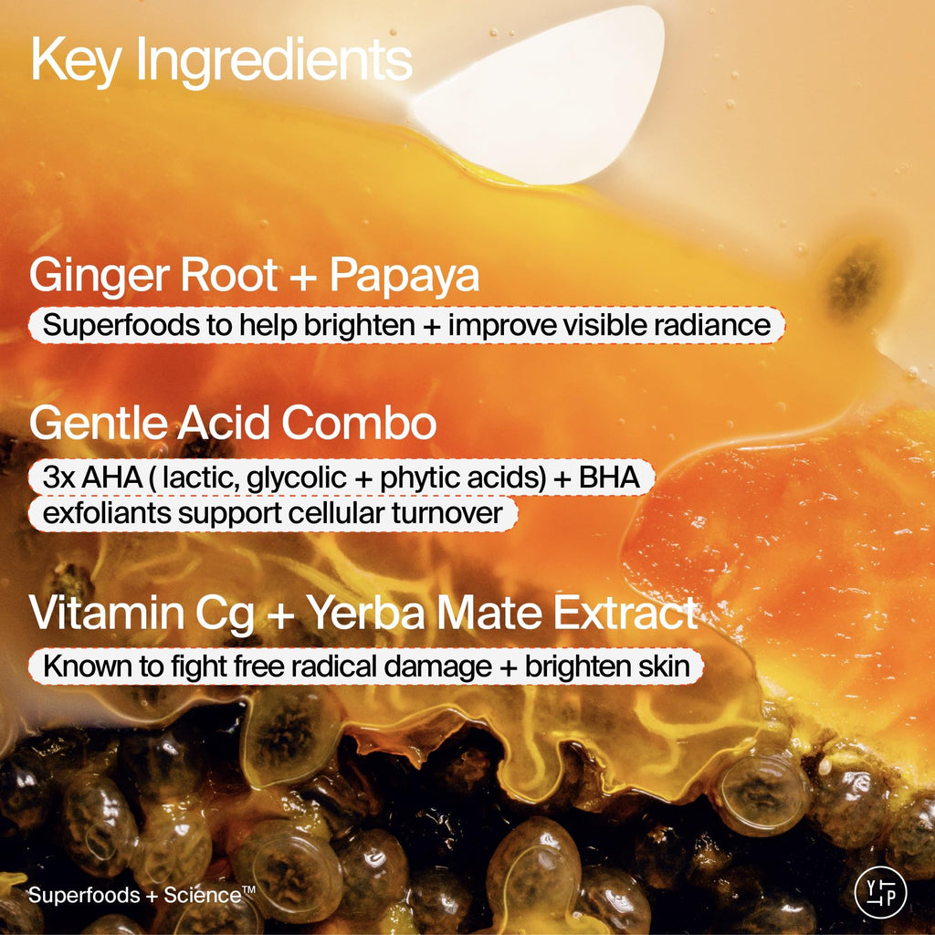 Youth To The People Superfruit Facial Cleanser Full Size - Papaya + Vitamin C Exfoliating Face Wash, Skin Renewal with AHA + BHA, Evens Tone & Texture for Soft + Radiant Skin - 5 fl oz
