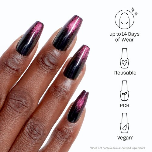 OPI Press-On Nails - Professional Nail Art Kit with Short Round, Long Almond & Coffin Shapes