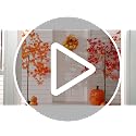 Artificial Maple Fall Tree Set - 6.6ft Orange & Yellow Faux Trees, 2 Pack - Indoor Outdoor Decor