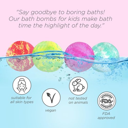 Levitural Bath Bombs – Fun & Educational Bath Time Gift Set – Fizzing Bath Bombs with Animal Toys & Figures – Safe and Exciting Gift in Multiple Package Options (Set of 12)