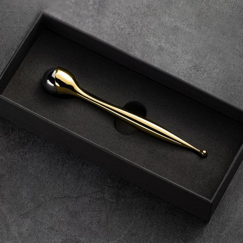 LISAPACK Metal Eye Cream Roller Wand, Face Massage, Facial Massager for Applicator, Reduce Puffiness (Gold)