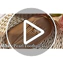 White Pearl Cocktail Picks Skewers - 100 pcs 4.7 Inch for Bridal Shower