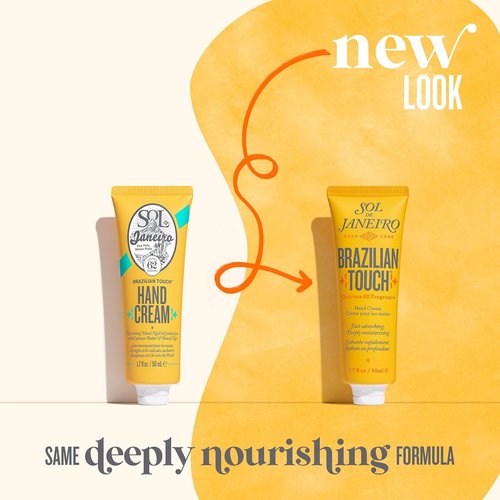 Sol de Janeiro Hand Cream & Brazilian Kiss Lip Butter Duo - Travel Size Set for Soft Skin