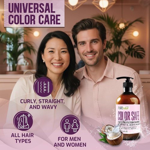 Skiennix Color Safe Shampoo - Sulfate Free & Paraben Free - Moisturizing Care for Color Treated Hair - 16 Fl Oz